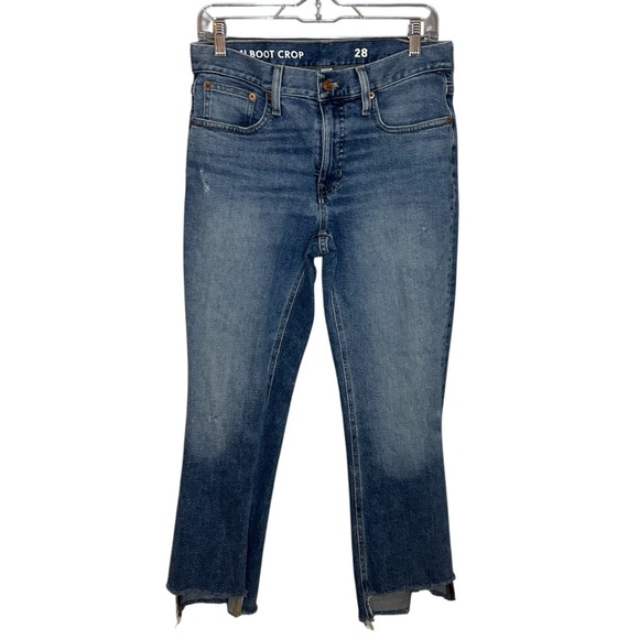 J.Crew Demi Boot crop zipper fly step hem size 28 - Picture 12 of 13